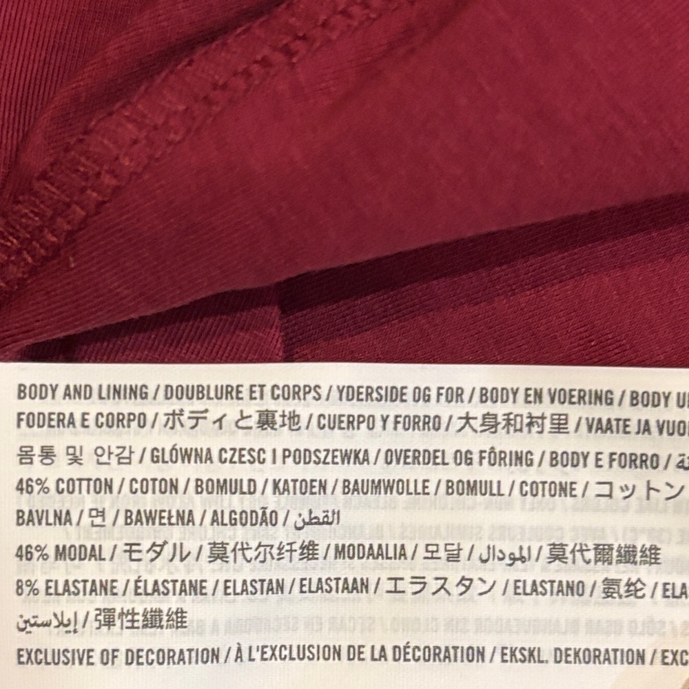 NWT Abercrombie & Fitch Ava Long Sleeve Mini Dress Rich Wine Size M - Picture 7 of 10